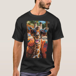 Lässige Giraffe mit Sonnenbrille T Shirt