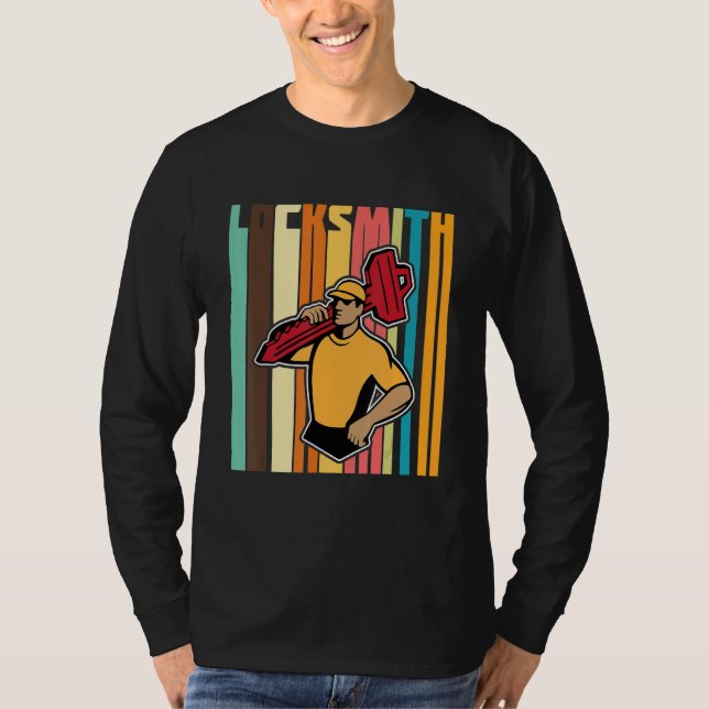 Låssmed Professionell låsöppnare T Shirt (Framsida)