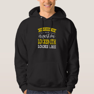 Låssmedsjobbtitel Anställd Rolig Arbetare Låssmed Hoodie