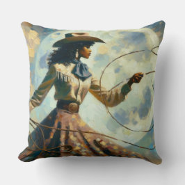 Lasso, Måne Cowgirl Pillow Kudde