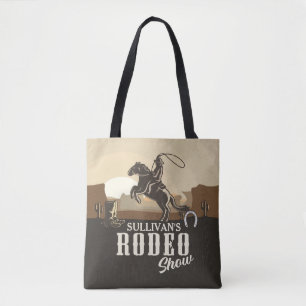 Lasso Roping Roundup ADD NAMN Western Rodeo Show Tygkasse