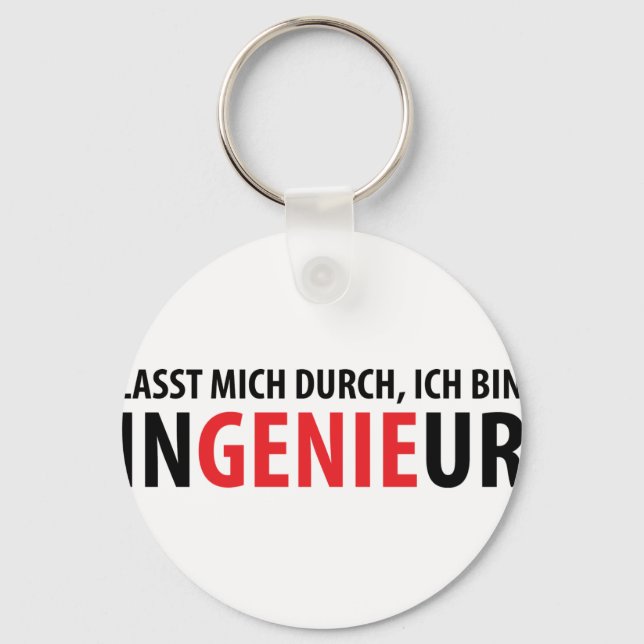 Lasst mich durch ich tunna Ingenieur Nyckelring (Framsida)