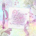 Last Blast Disco Bachelorette ID928 Pappersservett<br><div class="desc">Elegant anpassningsbar Disco Bachelorette papper napkin-design i vacker gradient färg från lavender till periwinkle och rosa med funky disco boll, glamoröst retro-typsnitt och mousserande disco ljus, vattenfärgbakgrund. Denna snyggt, sofistikerade utformning är lätt anpassad till alla speciella middags- och/eller dansarrangemang. Sök i ID928 om du vill se andra produkter i den...</div>