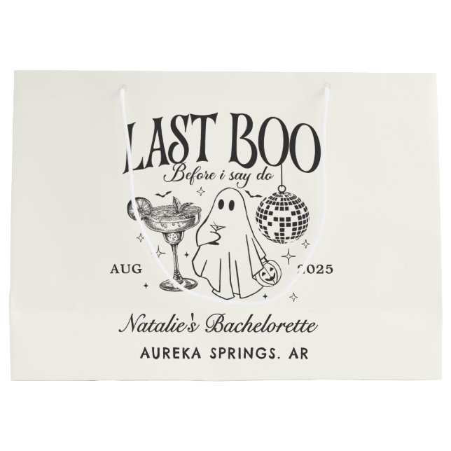 Last Boo Innan jag gör Bachelorette Halloween fest (Baksidan)
