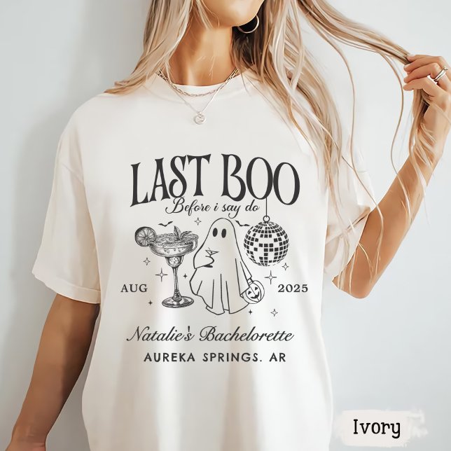 Last Boo Innan jag gör Bachelorette Halloween fest T Shirt (Skapare uppladdad)