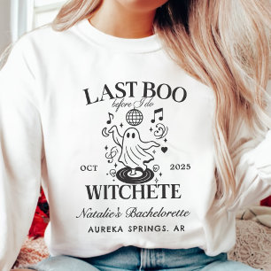 Last Boo Innan jag gör Bachelorette Halloween fest T Shirt