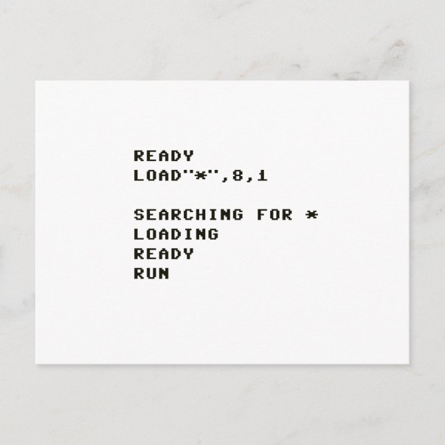 LAST C64 VYKORT (Framsida)