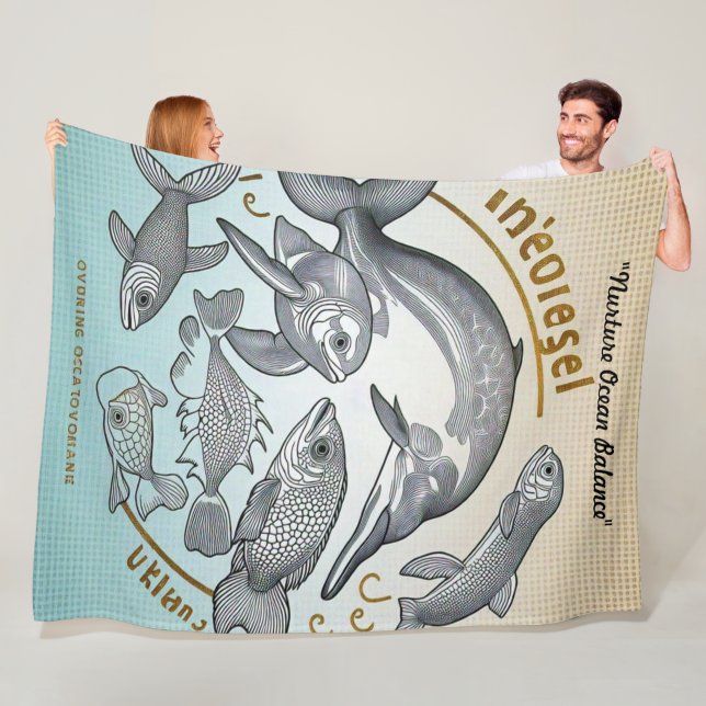 "Last Chance for Coral" Fleecefilt (På plats)