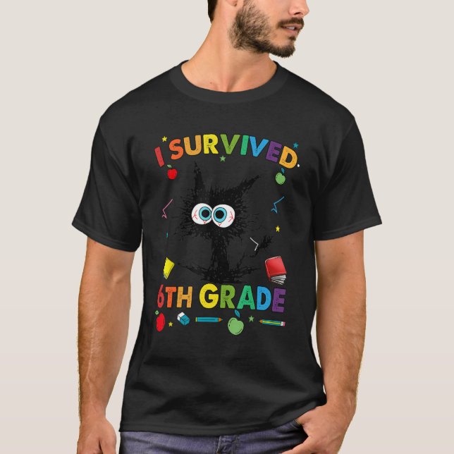 Last Day Of 6th Grade Graduation Teacher Kids T Shirt (Framsida)