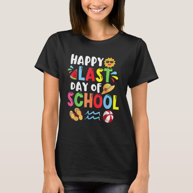 Last Day Of School Hope Your Summer Magical Rainbo T Shirt (Framsida)