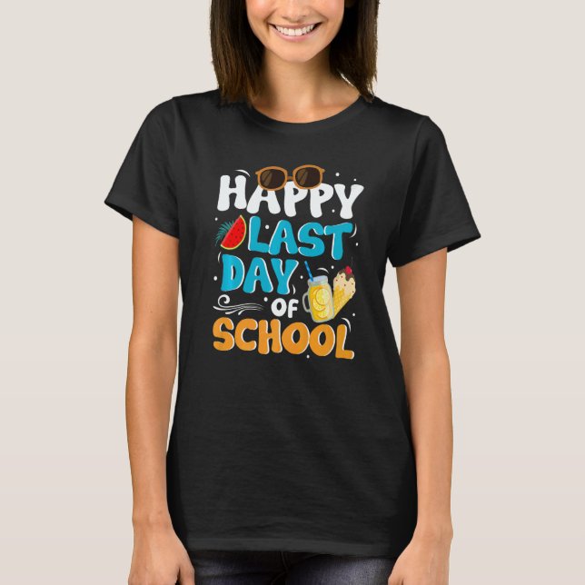 Last Day Of School Summer T Shirt (Framsida)