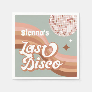 Last Disco 70's Groovy Retro Daisy Bachelorette Pappersservett