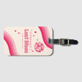 Last Disco Bachelorette Helg Anpassningsbar Luggag Bagagebricka