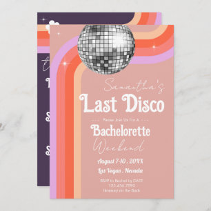 Last Disco Bachelorette Helg Inbjudningar