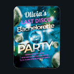 Last Disco Bachelorette Party Magnet<br><div class="desc">Roligt Sista Disco Retro Bachelorette Party för att få igång party! Fira och hedra briden att vara med en vintage retro disco inspirerade party.  Underbart sätt att få party igång! Inbjudan brudtärmar,  familj och vänner till ett minnesvärt bachelorette Party - Disco Stil!</div>