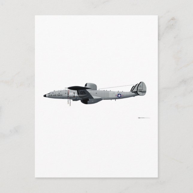 Låst EC-121 Varningsstjärna "Triple Nickel" Vykort (Framsida)