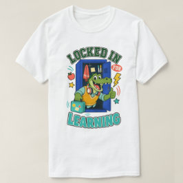 Låst för att lära Alligator Skola T-Shirt
