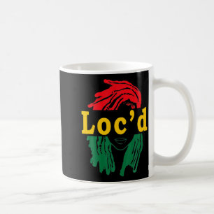 låst hår svart kvinna melanin flicka juneteenth kaffemugg