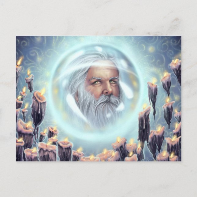 Låst inom kristallkulan vykort (Framsida)