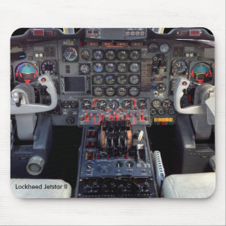 Låst Jetstar II-instrumentpanel och Cockpit Musmatta
