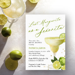 Last Margarita as A Señorita Möhippa Inbjudningar