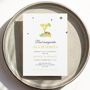 Last Margarita som en Señorita-Möhippa Inbjudningar