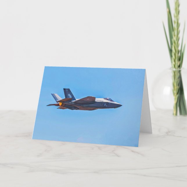 låst Martin F-35A Blixt II - tackkort (Framsida)