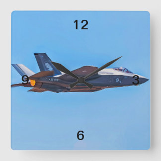 låst Martin F-35A Blixt II Wall Clock Fyrkantig Klocka