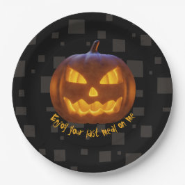 Last Meal Evil Pumpkin Orange Black Grått Hallowee