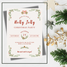 Last-Minute Family Christmas Party Invitation Inbjudningar