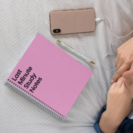 Last Minute Study Notebook Anteckningsbok