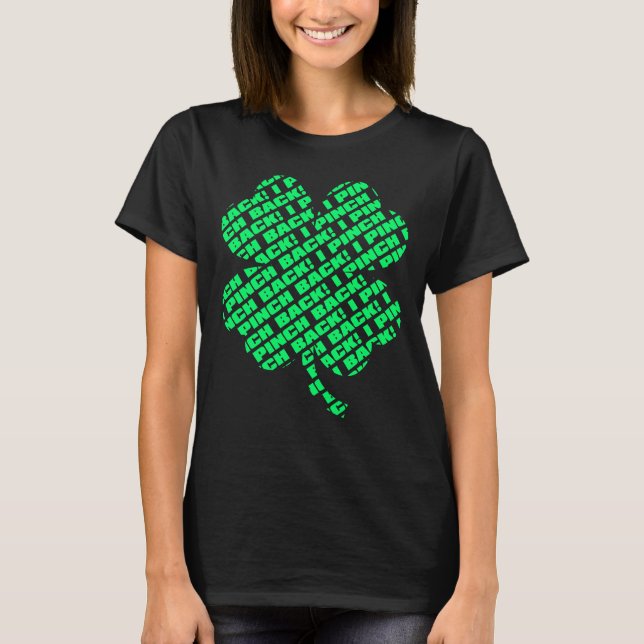 Läst nära mig tillbaka st patricks dayShamrock för T Shirt (Framsida)