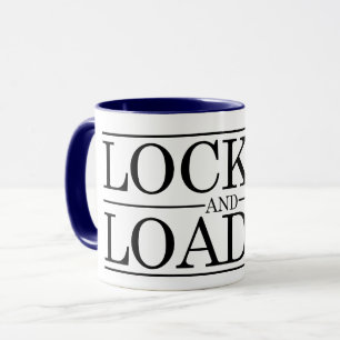 Låst och laddad kyskhetdesign mugg