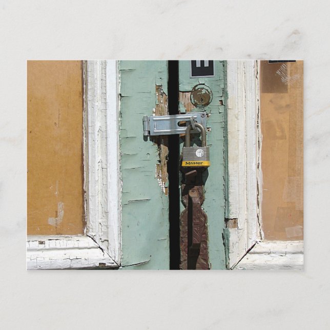 Låst och övergiven vykort (Framsida)