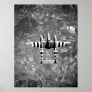 Låst P-38 Blixt Poster