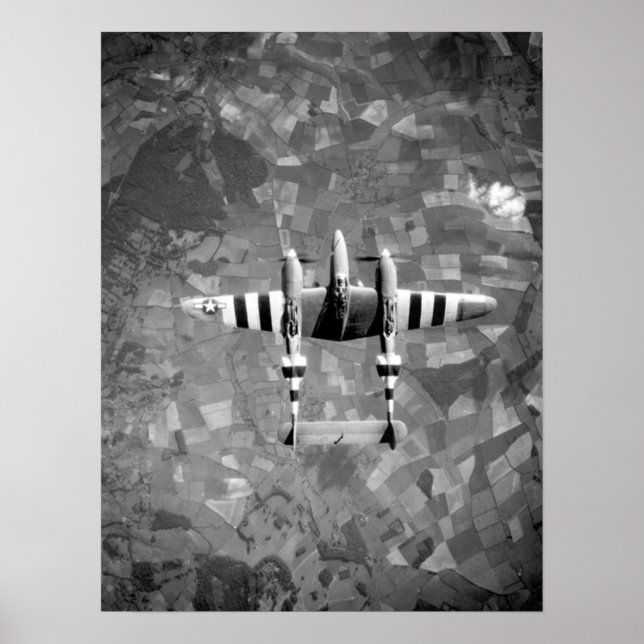 Låst P-38 Blixt Poster (Framsidan)