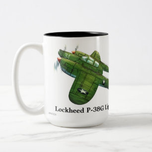 Låst P-38G Blixt Två-Tonad Mugg