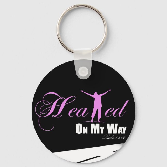 Läst på mitt sätt (Rosa och, svart), nyckelkedja Nyckelring (Framsida)