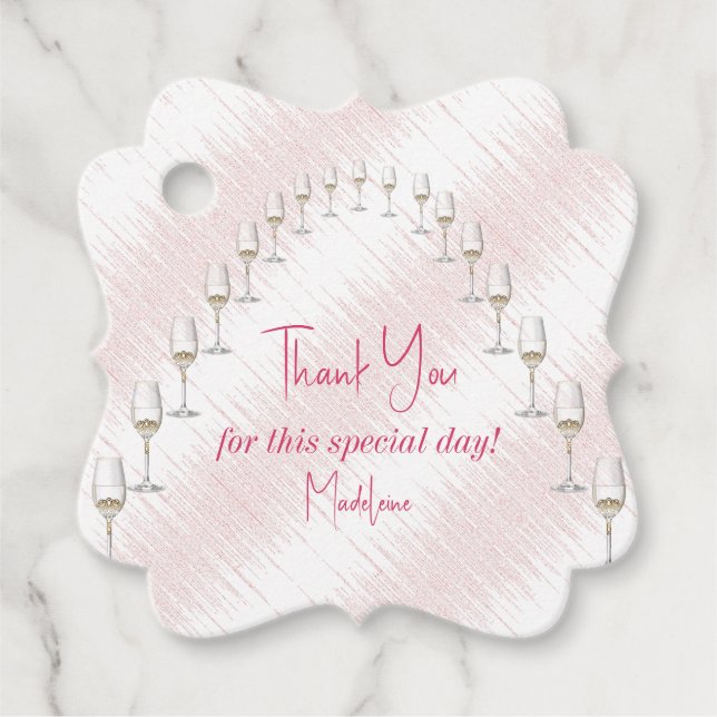 Last Rendez Veuve Bachelorette Helg Itinerary Gåvor Etiketter (Framsida)