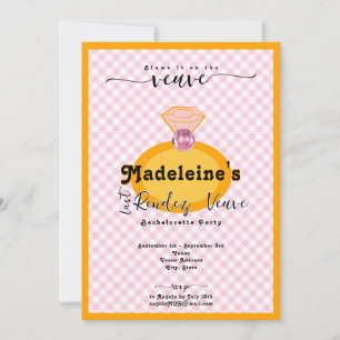 Last Rendez Veuve Orange Bachelorette Itinerary Inbjudningar