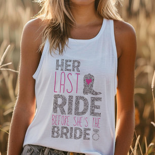Last Ride Bachelorette Linne Med Racerback