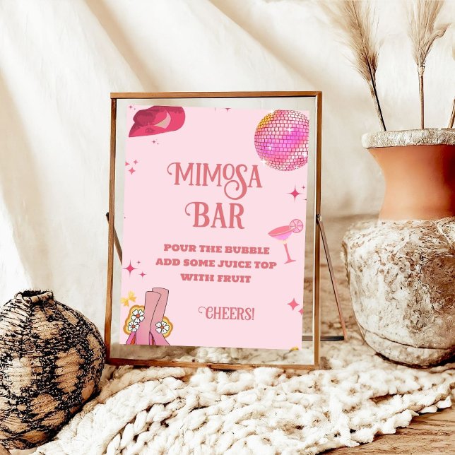 Last Rodeo Bachelorette Mimosa Pub Bord Sign Poster (Skapare uppladdad)