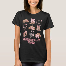 Last Rodeo Bachelorette Rosa Cowgirl Accents T Shirt
