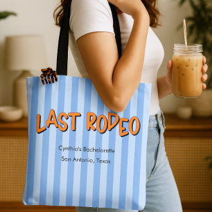 Last Rodeo Blue + Orange Bachelorette Cowgirl Tygkasse