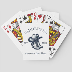 Last Rodeo Chinoiserie Blue Bachelorette Party Casinokort