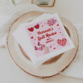 Last Rodeo Cowgirl Bachelorette Cocktail Napkins Pappersservett