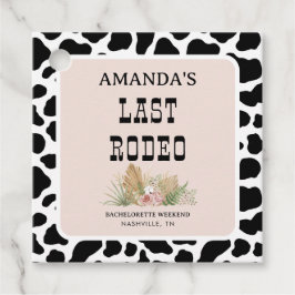 Last Rodeo Cowgirl Bachelorette Helg Party Gåvor Etiketter