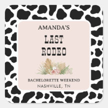 Last Rodeo Cowgirl Bachelorette kuvert Seals
