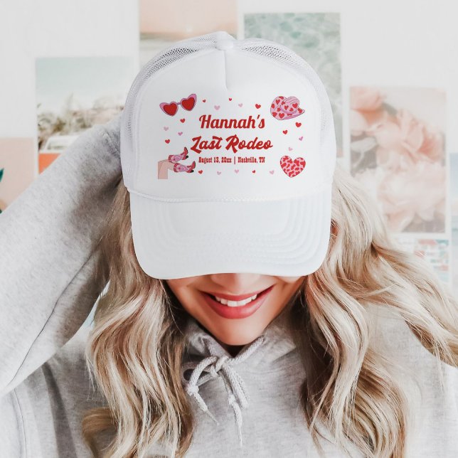 Last Rodeo Cowgirl Bachelorette Party Hat Keps (Skapare uppladdad)