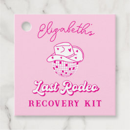 Last Rodeo Cowgirl Bachelorette Recovery Kit Gåvor Etiketter